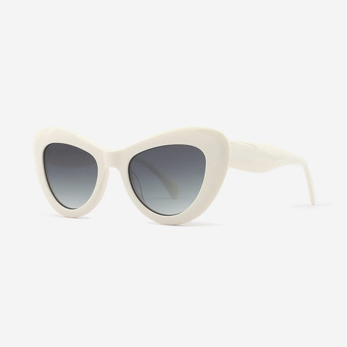 Cat - Eye and Vintage Acetate Female Sunglasses 22A8053